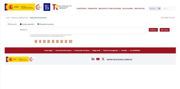 Repertorio Jurídico-Científico del Centro de Estudios Jurídicos