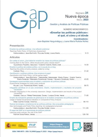 Gestión y Análisis de Políticas Públicas