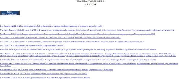 Clases pasivas