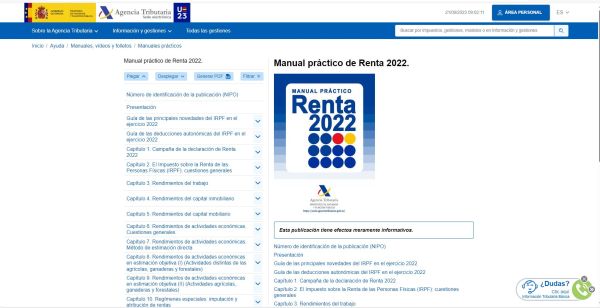 Manual práctico de Renta 2022