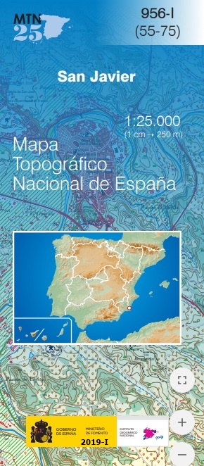 Mapa topográfico nacional de España