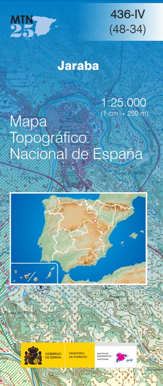 Mapa topográfico nacional de España MTN25
