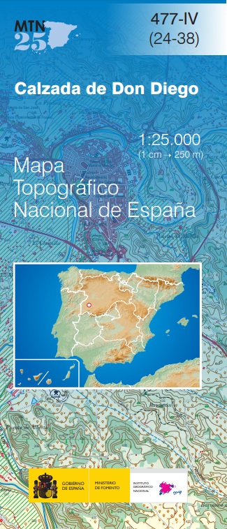 Mapa topográfico nacional de España MTN25