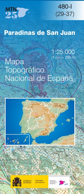 Mapa topográfico nacional de España MTN25