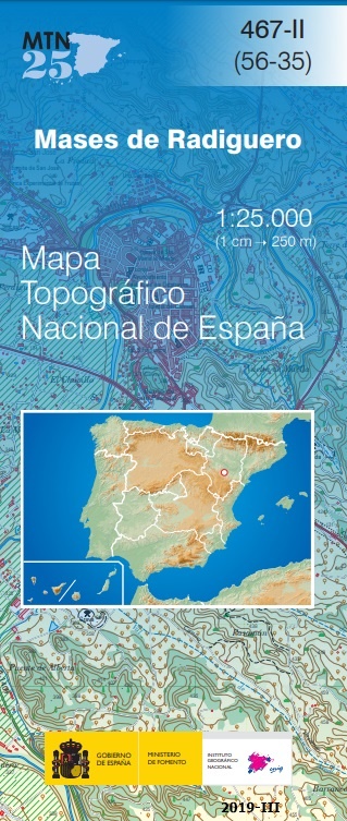 Mapa topográfico nacional de España MTN25