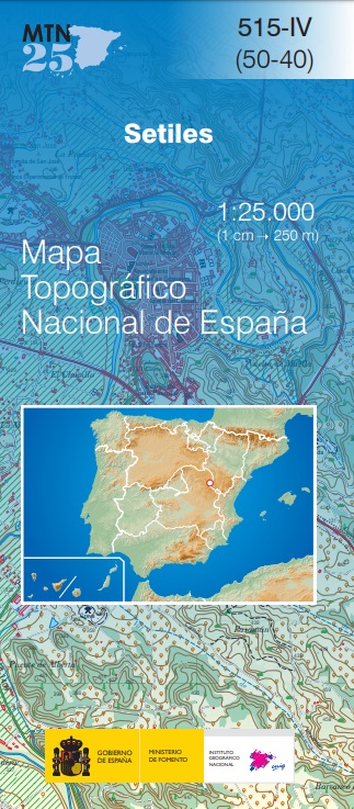 Mapa topográfico nacional de España MTN25