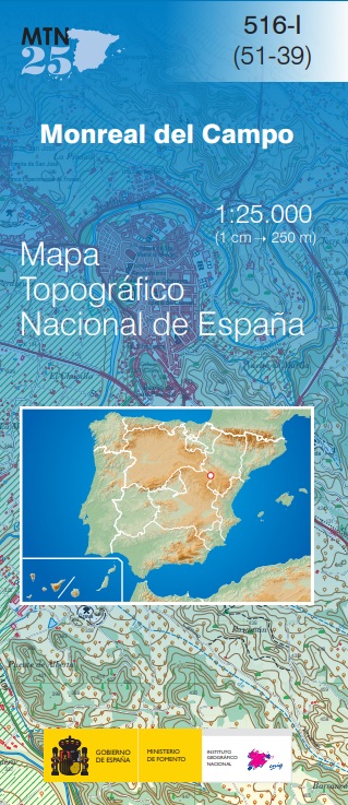 Mapa topográfico nacional de España MTN25