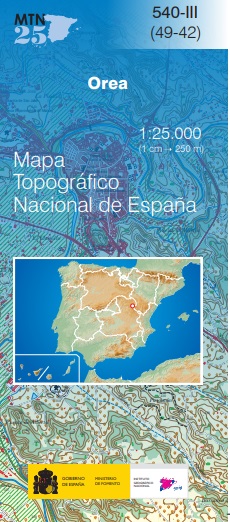 Mapa topográfico nacional de España MTN25