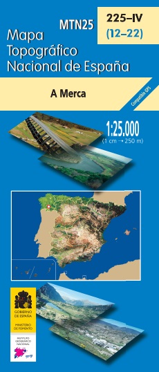 Mapa topográfico nacional de España MTN25