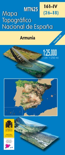 Mapa topográfico nacional de España MTN25