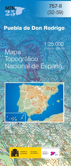 Mapa topográfico nacional de España MTN25