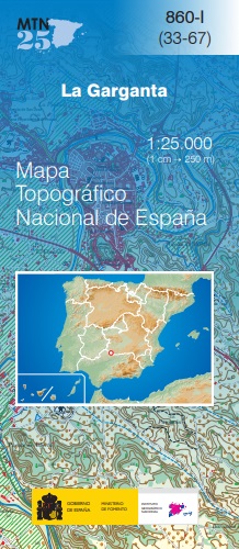Mapa topográfico nacional de España MTN25