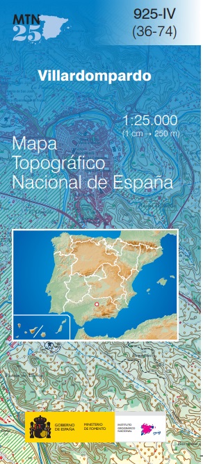Mapa topográfico nacional de España MTN25