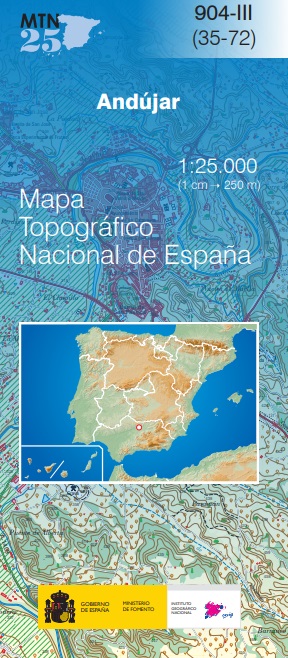 Mapa topográfico nacional de España MTN25