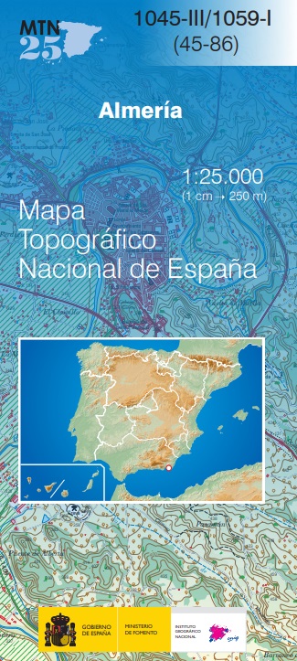 Mapa topográfico nacional de España MTN25