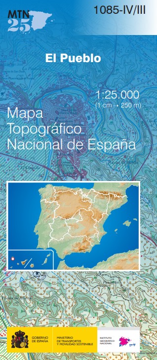 Mapa Topográfico Nacional MTN25