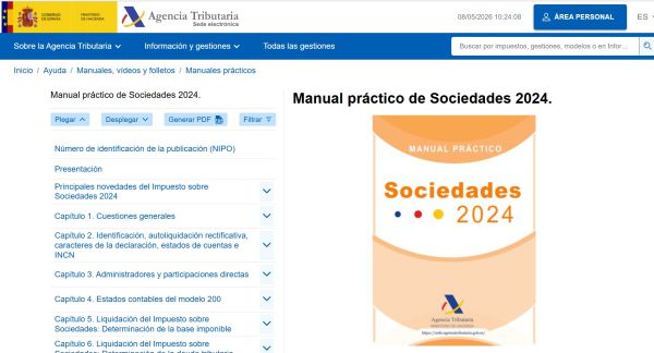 Manual práctico de Sociedades 2024