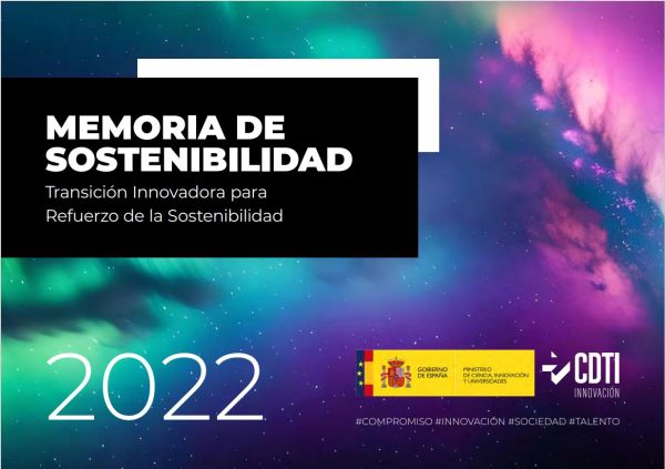 Memoria de sostenibilidad CDTI 2022