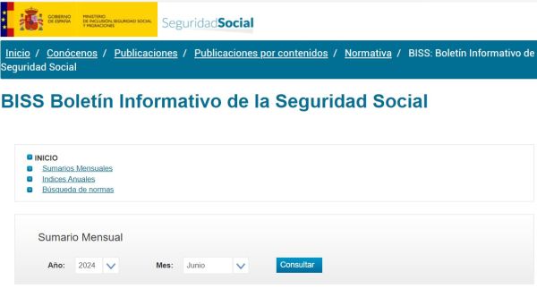 Boletín Informativo de la Seguridad Social