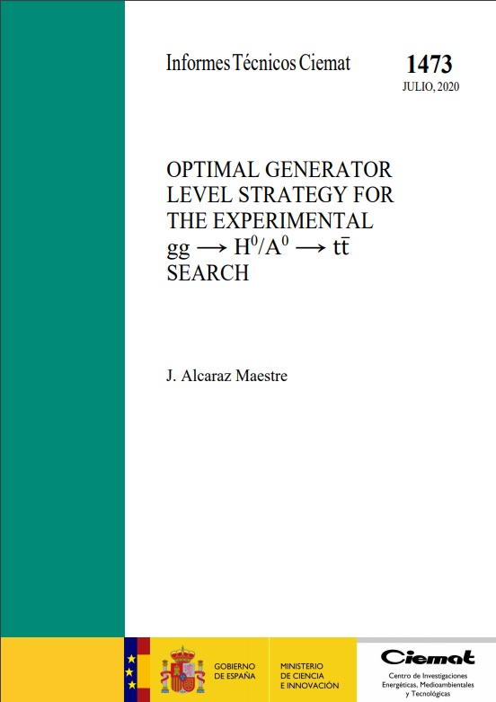 Optimal generator level strategy for the experimental gg - h0/a0 - tt search