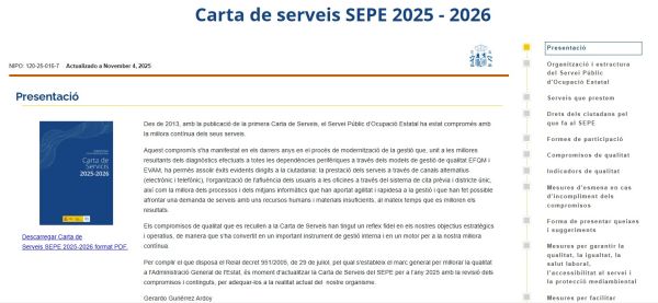 Carta de servicis 2025-2026