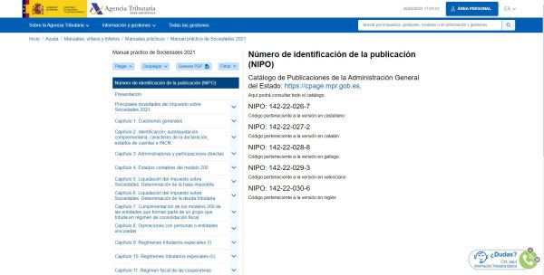 Manual práctico de Sociedades 2021