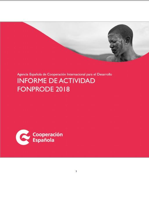 Informe de actividad FONPRODE 2018