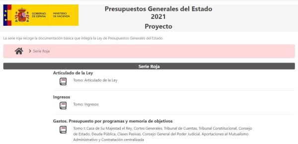 Presupuestos Generales del Estado 2021