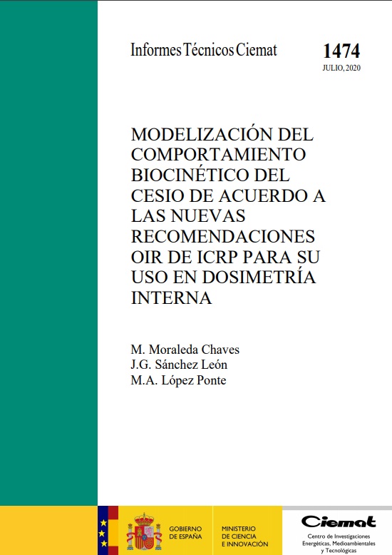 Modelización del comportamiento biocinético del cesio de acuerdo a las nuevas recomendaciones OIR de ICRP para su uso en dosimetría interna