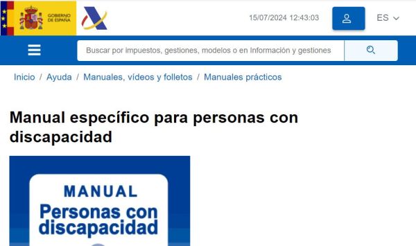 Manual para personas con discapacidad