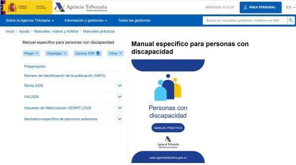 Manual para personas con discapacidad