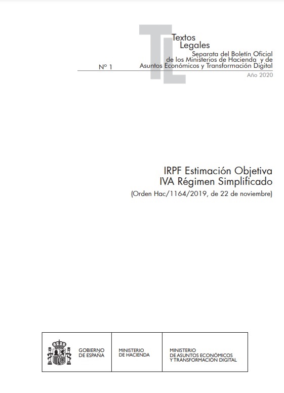 IRPF estimación objetiva. IVA régimen simplificado