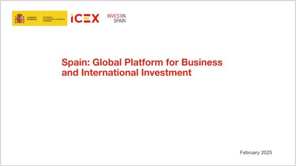 Spain, global platform for business and international investment