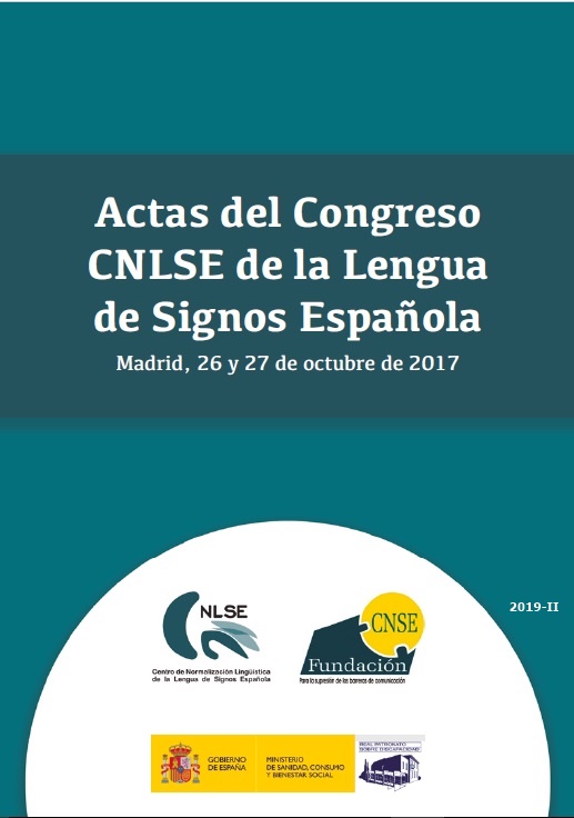 Actas Congreso CNLSE de la Lengua de Signos Española 2017