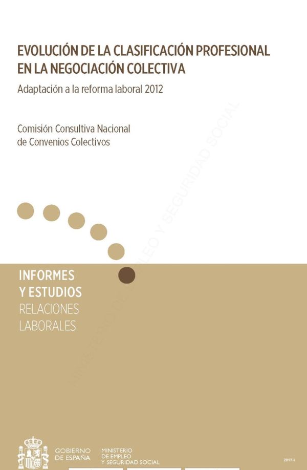 Evolución de la clasificación profesional en la negociación colectiva