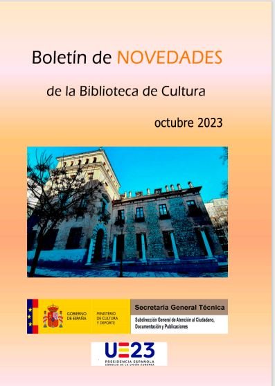 Boletín de Novedades de la Biblioteca de Cultura