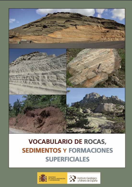 Vocabulario de rocas, sedimentos y formaciones superficiales