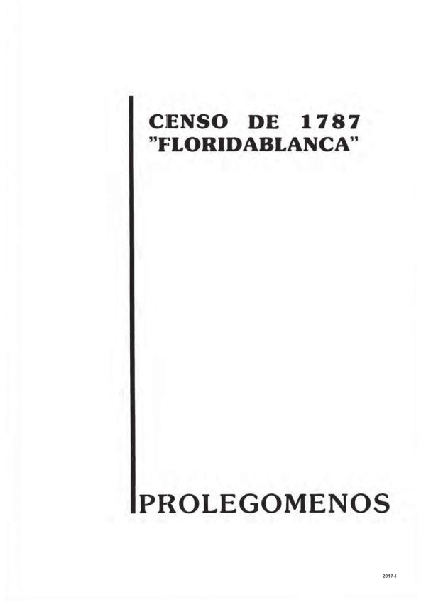 Censo de 1787 "Floridablanca"