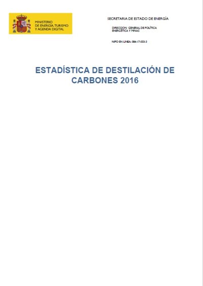 Estadística de Destilación de Carbones