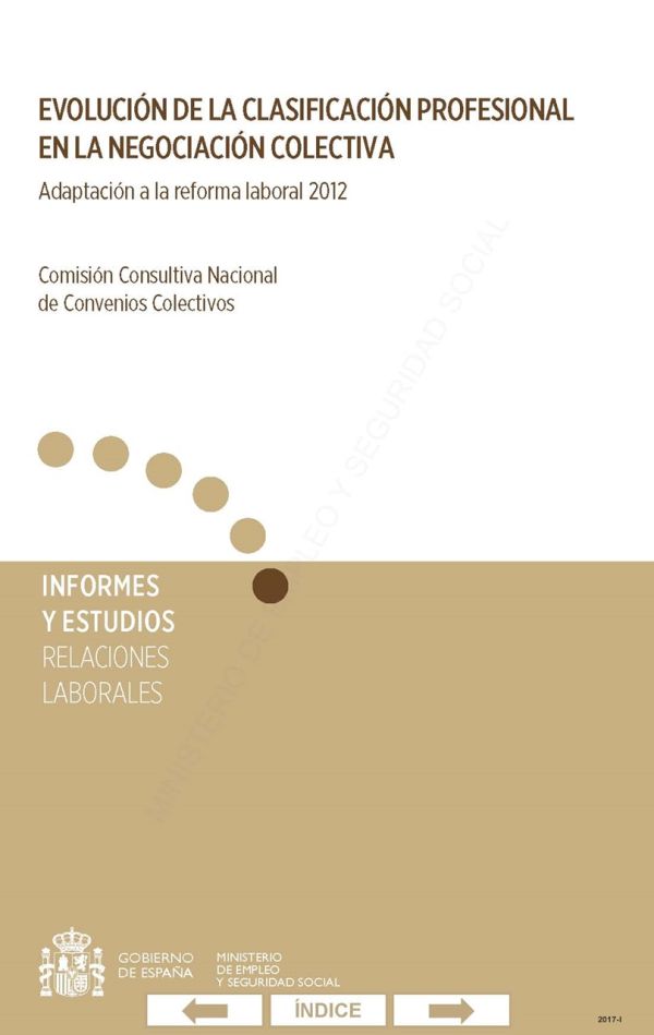 Evolución de la clasificación profesional en la negociación colectiva