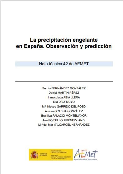 La precipitación engelante en España