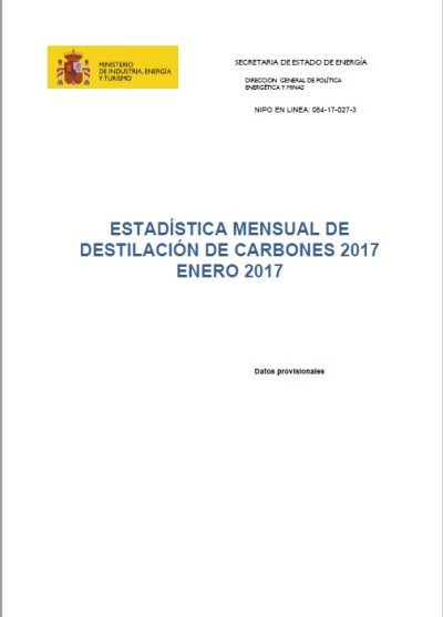 Estadística de Destilación de Carbones