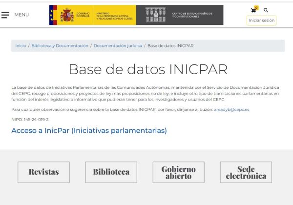 Base de datos INICPAR