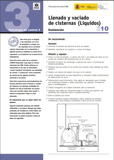 Fichas Control para Agentes Químicos (FCAQ)