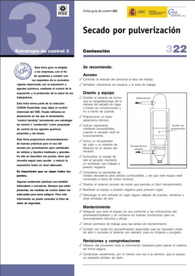 Fichas Control para Agentes Químicos (FCAQ)