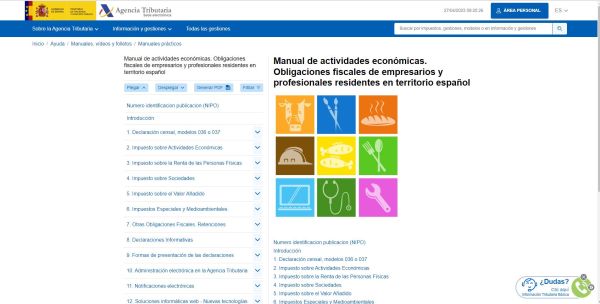 Manual de actividades económicas