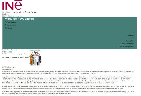 Mujeres y hombres en España
