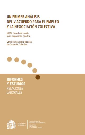 Un primer análisis del V acuerdo para el empleo y la negociación colectiva