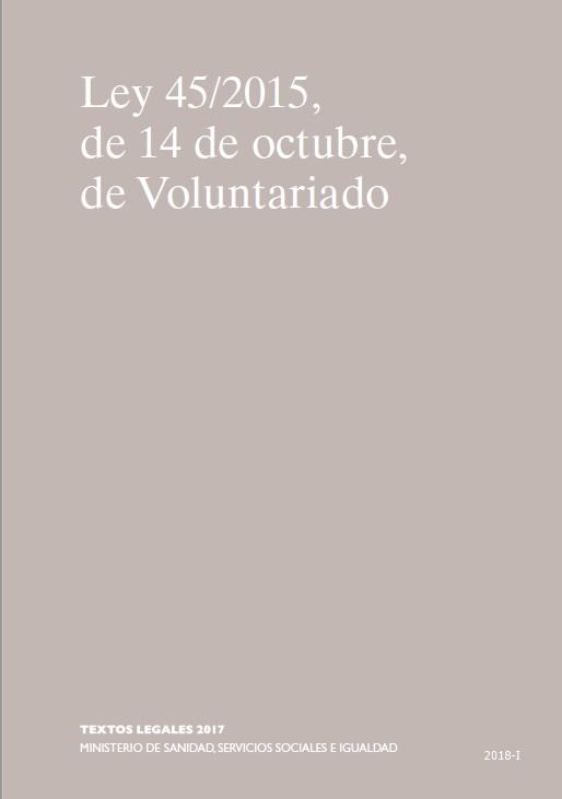 Ley 45/2015, de 14 de octubre, de Voluntariado