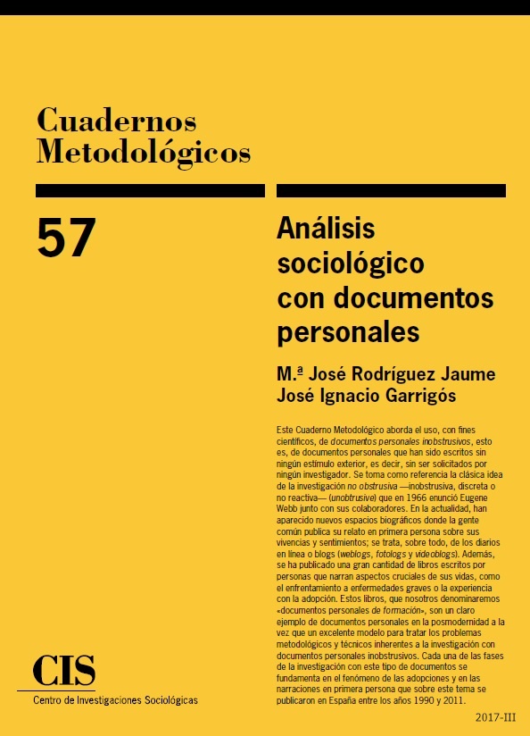 Análisis sociológico con documentos personales